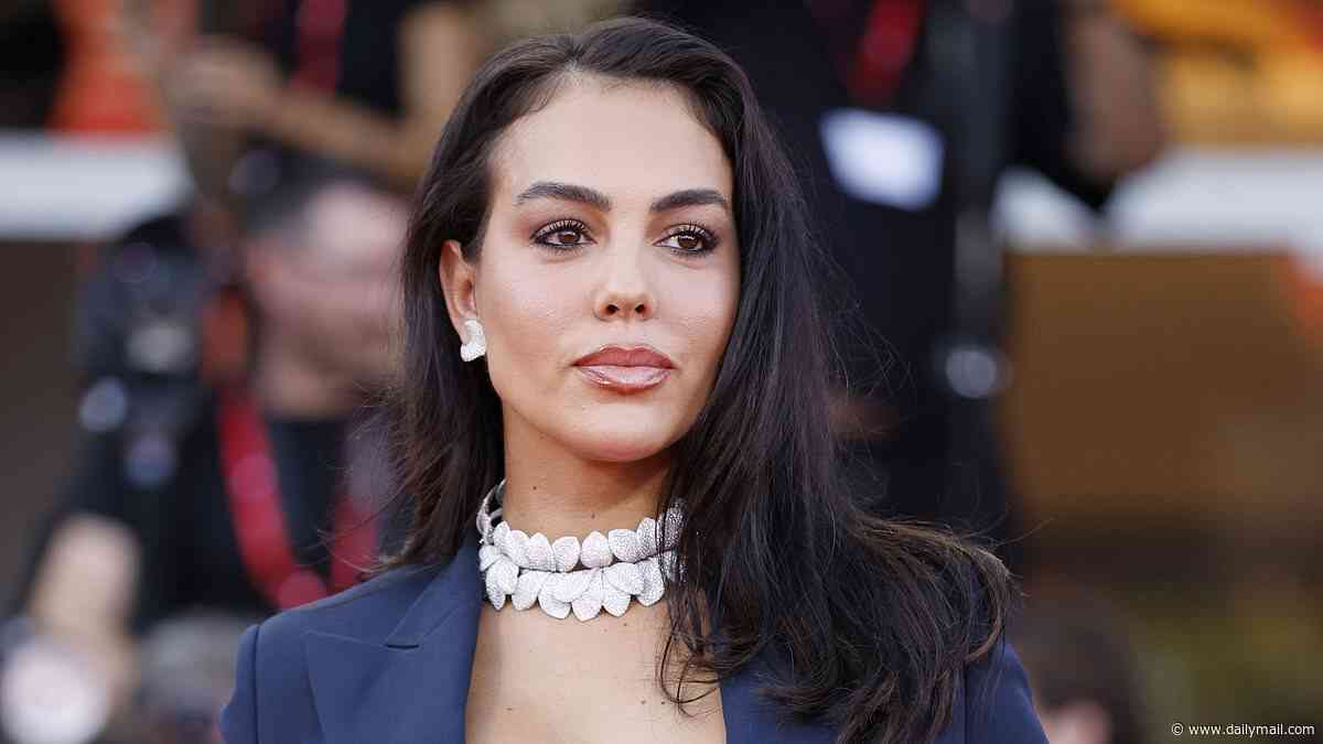 Georgina Rodriguez removes her $3million engagement ring from Ronaldo to show off huge Chopard diamond jewellery at Venice Film Festival premiere