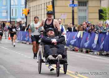 Brothers run marathons on 2 legs, 3 wheels for Muscular Dystrophy awareness