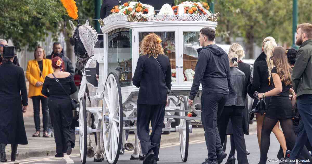 Poignant pictures as mourners grieve 23-year-old killed in A66 crash