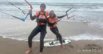Brabants kitesurfduo Ole (21) en Senna (21) legt Hoek tot Helder af en houdt zelfs energie over voor een toegift