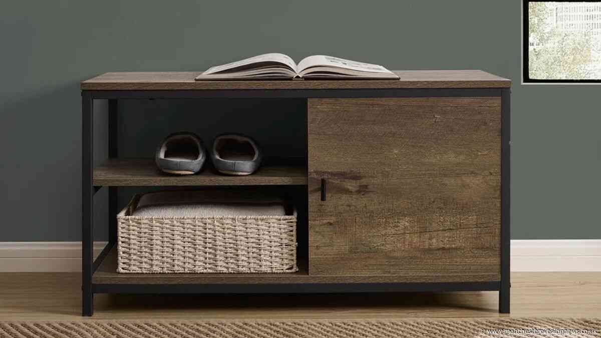 'Brilliant' £89 hallway storage solution slashed to £36 is perfect for hiding clutter