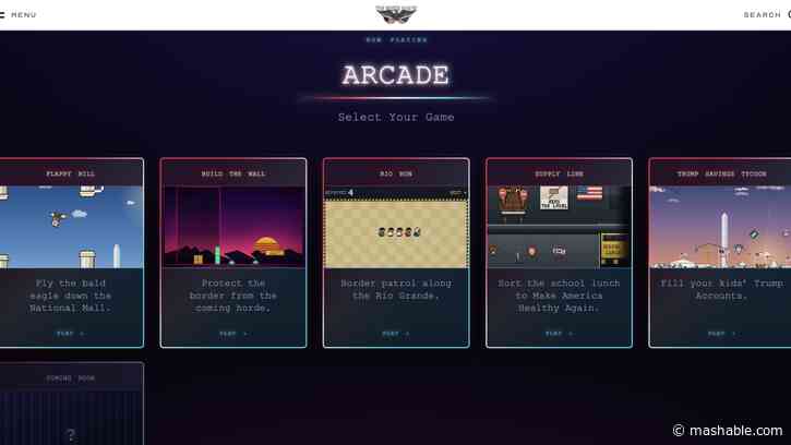 Trump games: White House unveils anti-immigrant, Pro-Trump retro arcade