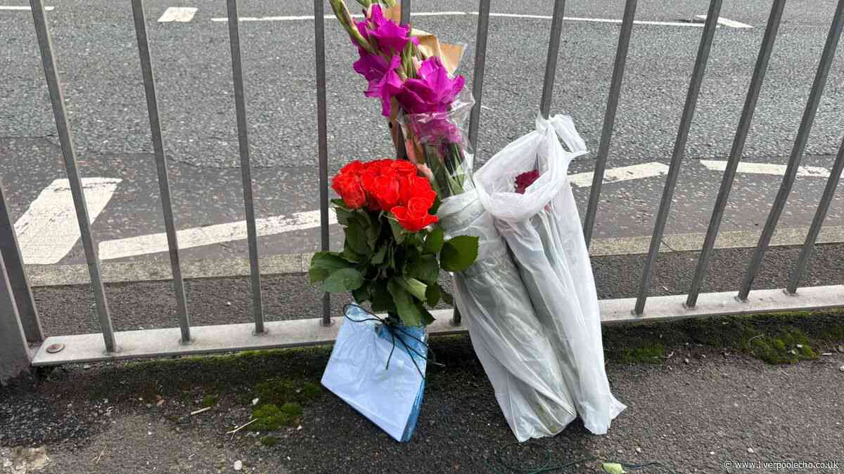 Tributes left at scene where woman died after being hit by taxi