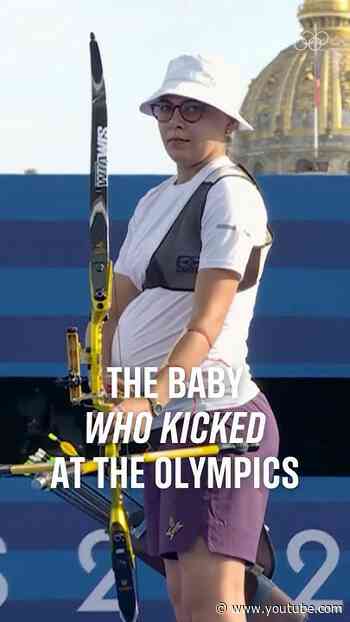 The baby who kicked at the Olympics 🏹🫶