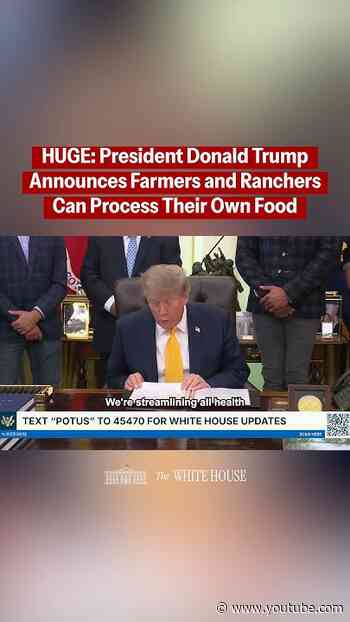 President Trump will always prioritize our farmers and ranchers who feed America.  🇺🇸🚜