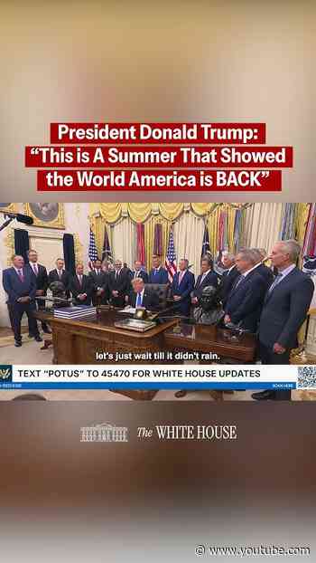 "America is back and stronger than ever."