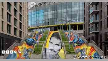 Freddie Mercury mural unveiled at Wembley Park