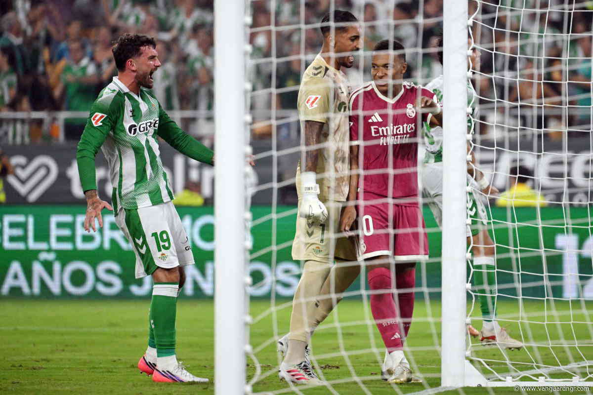 Mbappe misses penalty as Parrott lifts Betis past Real Madrid