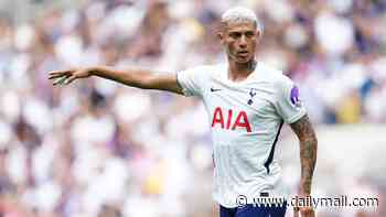 Roberto De Zerbi hits out at Richarlison for his Tottenham exile as he blames Brazilian for transfer saga with wantaway star pushing for a move to Turkey
