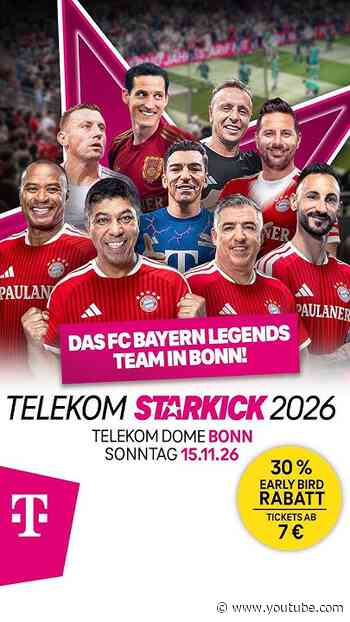 No matter which way: Jetzt Early-Bird-Tickets ab 7 € für den Telekom Starkick sichern 😎 Link in Bio!