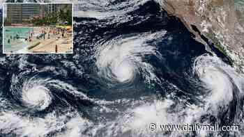 Three hurricanes near US as millions brace for life-threatening effects during holiday weekend