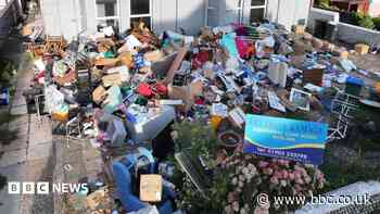 Care home row over 'eyesore' debris in gardens