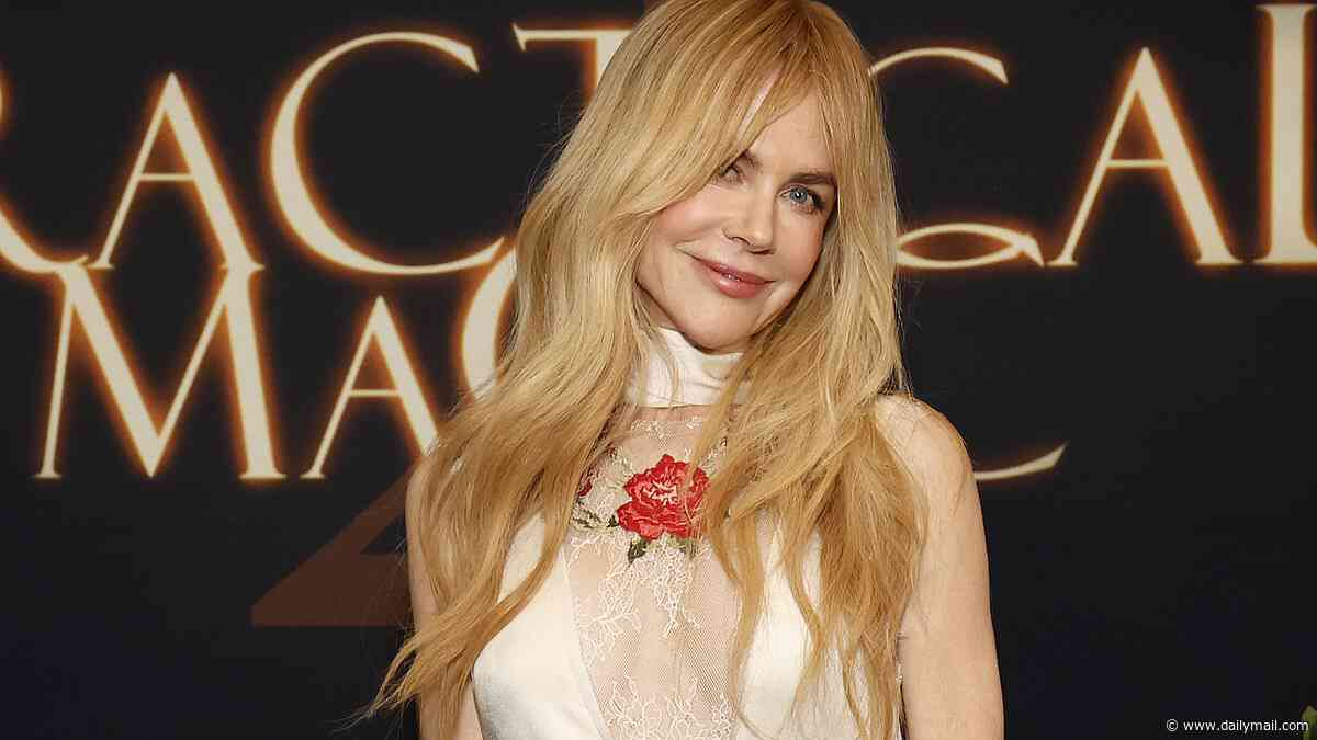 Nicole Kidman stuns as she returns home to surprise fans at Practical Magic 2 screening in Sydney: 'I couldn't let you have margaritas without me!'