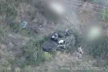 4 killed as car plunges off California mountain road