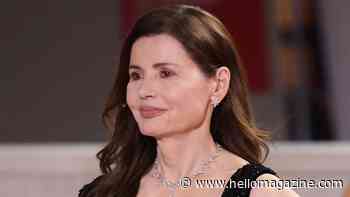 Geena Davis, 70, stuns in black dress with daring thigh-high slit