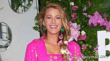 Blake Lively jokes Ryan Reynolds is her 'human Barbie' as she shares snap of him carrying a floral handbag