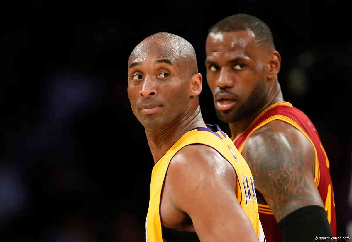 LeBron James-Kobe Bryant 1-of-1 autographed jersey patch card goes to auction after sitting in private collection for nearly 20 years