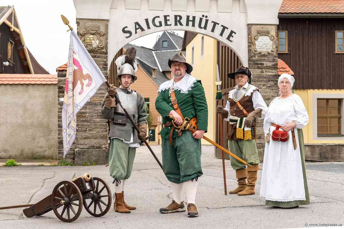 400 Jahre nach dem Krieg: Landsknechte marschieren in die Olbernhauer Saigerhütte ein