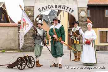 400 Jahre nach dem Krieg: Landsknechte marschieren in die Olbernhauer Saigerhütte ein