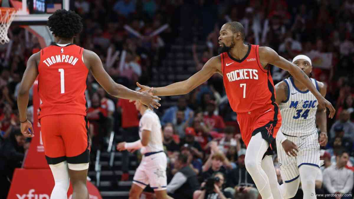 Kevin Durant Reacts To Amen Thompson’s Five-Year, $208 Million Rockets Contract Extension