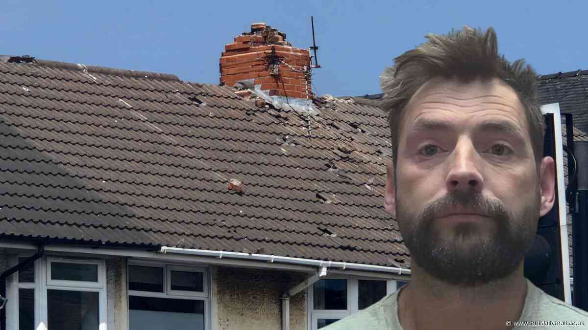 Man who wrecked roofs in Anlaby Road standoff caused £20,000 of damage