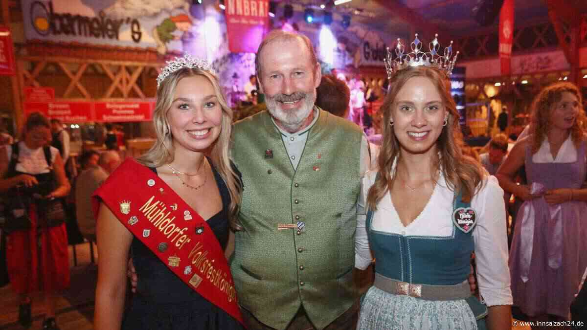 Promis, Musik und Hoheiten: Doppelter Königinnen-Besuch im Festzelt