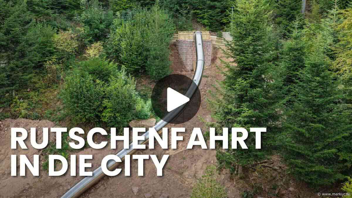In dieser deutschen Stadt können Besucher eine Rutsche in die Innenstadt nehmen