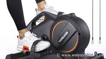 Pedal while you work with the YOSUDA mini-exercise bike