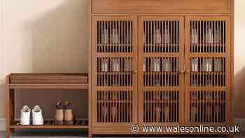 Stylish shoe storage with built-in bench perfect for hallway upgrades drops below £75