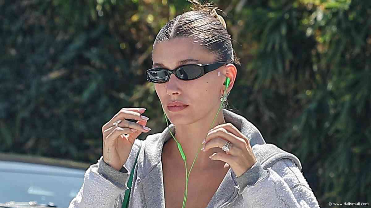 Hailey Bieber looks glum as she emerges in LA after intense wedding exchange with husband Justin