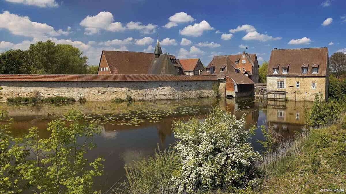 „Eine der größten mittelalterlichen Wehranlagen im Münsterland“: Mächtige Wasserburg mit grüner Parkanlage