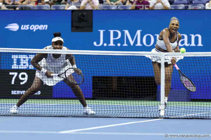 Serena, Venus Williams fall in thrilling return to US Open doubles