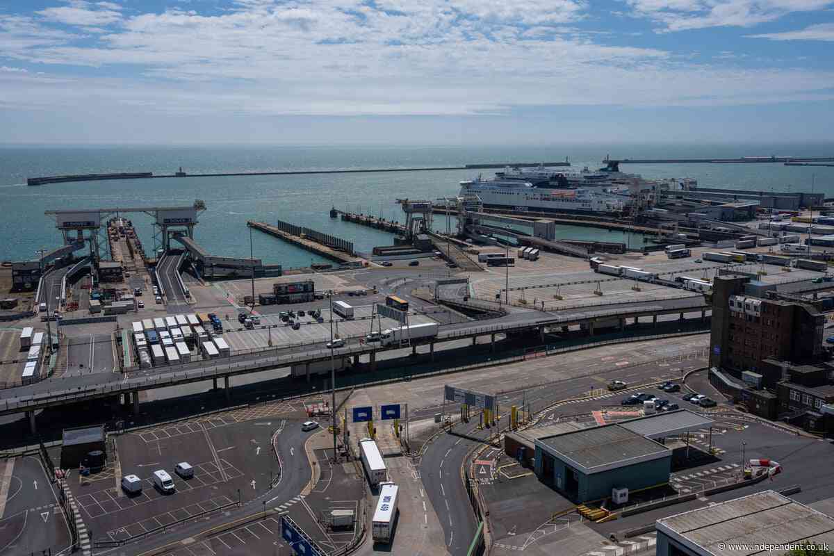 Masked protesters block access to Port of Dover