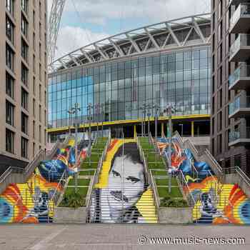 Freddie Mercury mural unveiled at Wembley Park for 80th birthday