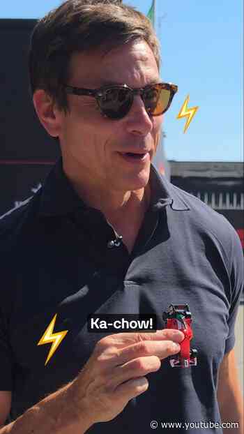 Ka-chow!⚡️Toto's excited to be in Italy 🙌 #f1 #mercedesf1