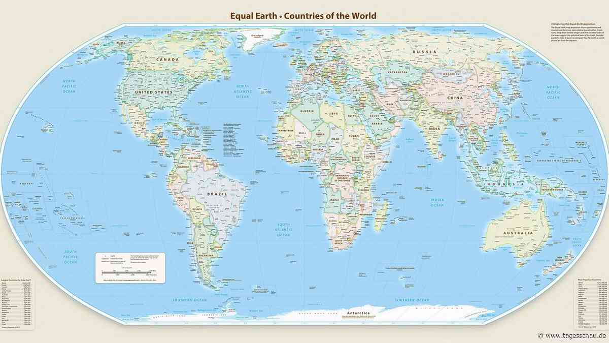 UN stimmen für neue Weltkarte - Afrika größer dargestellt
