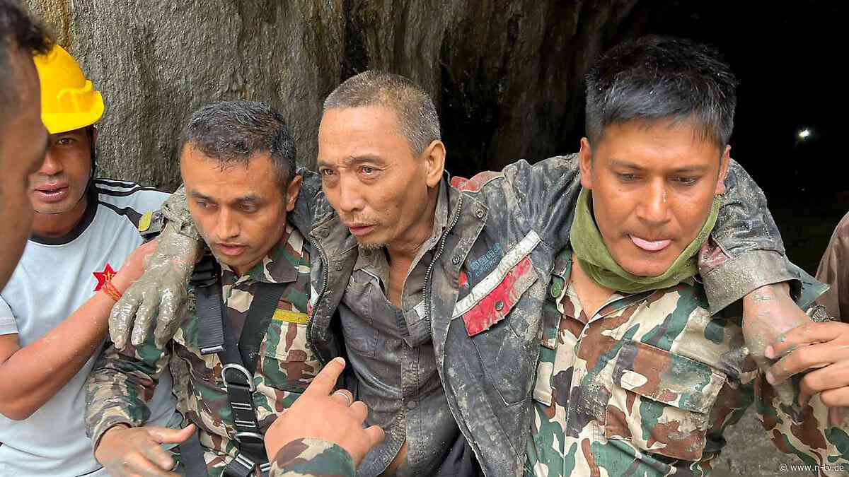 In Tunnel verschüttet: Chinese neun Tage nach Sturzflut in Nepal gerettet