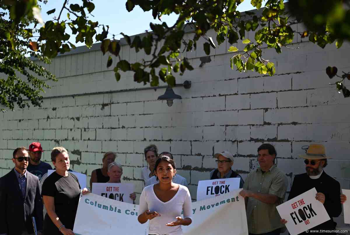 ‘Get the Flock out’: Officials, activists rally to remove Flock cameras in Columbia County