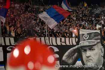 Serbian club punished by Uefa over fan chants in honour of war criminal Ratko Mladic