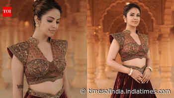 Avika Gor brings modern grandeur to festive couture in Sonali Jain ensemble