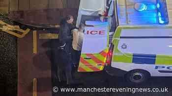 Police storm Northern Quarter street as fight erupts outside pub