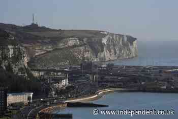 Masked men block traffic to UK's port of Dover in apparent anti-immigrant protest
