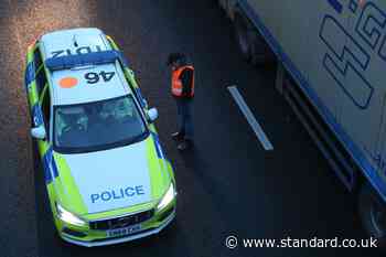 Black-clad masked ‘stop the boats’ protesters block roads in Dover