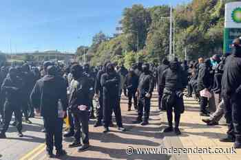 Dover protest latest: Government condemns masked ‘stop the boats’ demonstration that blocks roads