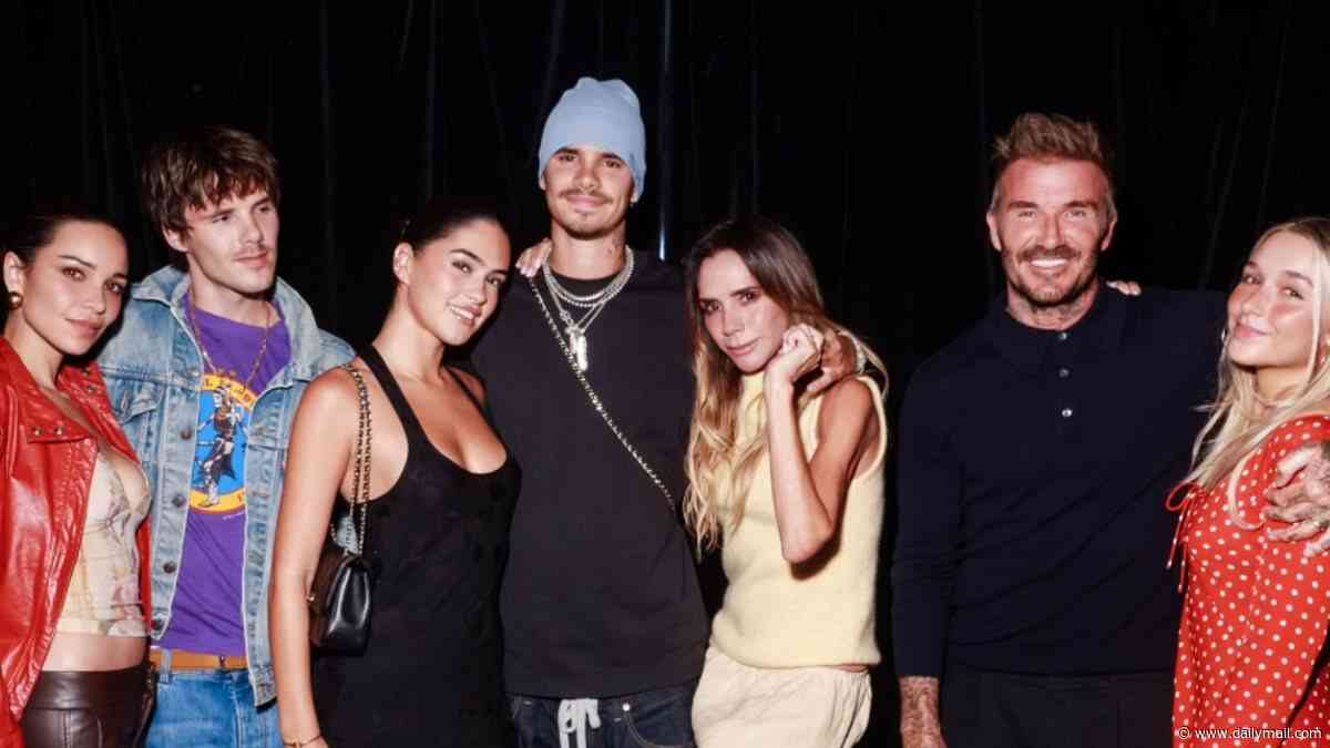 Cruz Beckham takes a fresh jibe at Brooklyn as he shares cosy family snap from his show at Leeds Festival - just hours after his estranged brother supported his wife Nicola Peltz after her Venice Film Festival debut