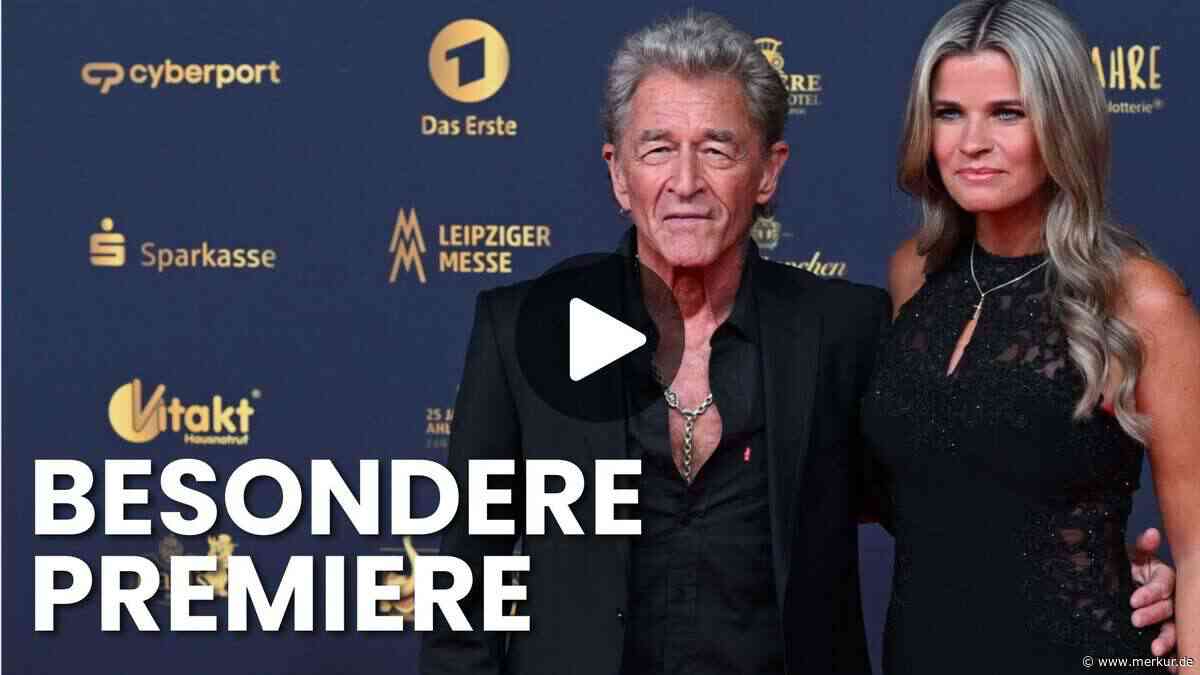 Peter Maffay mit Ehefrau Hendrikje bei der Goldenen Henne in Leipzig