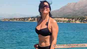 Emmerdale star Rebecca Sarker, 51, showcases her incredible physique in black bikini after being branded 'the hottest woman on TV' by fans