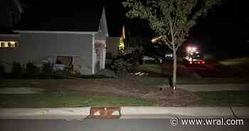 Car crashes into garage in Garner, driver charged with DWI