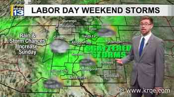 Monsoon moisture with showers, storms for Saturday