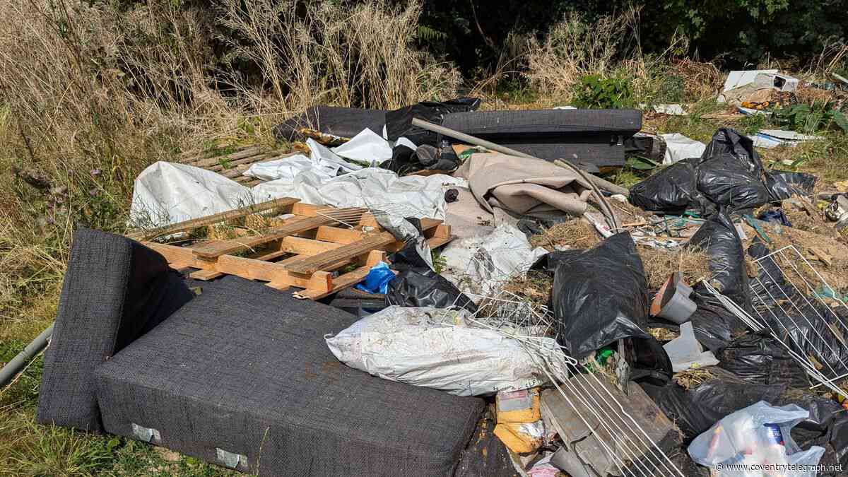 Coventry fly-tipping up 40% as council vows to 'go harder and heavier' on offenders